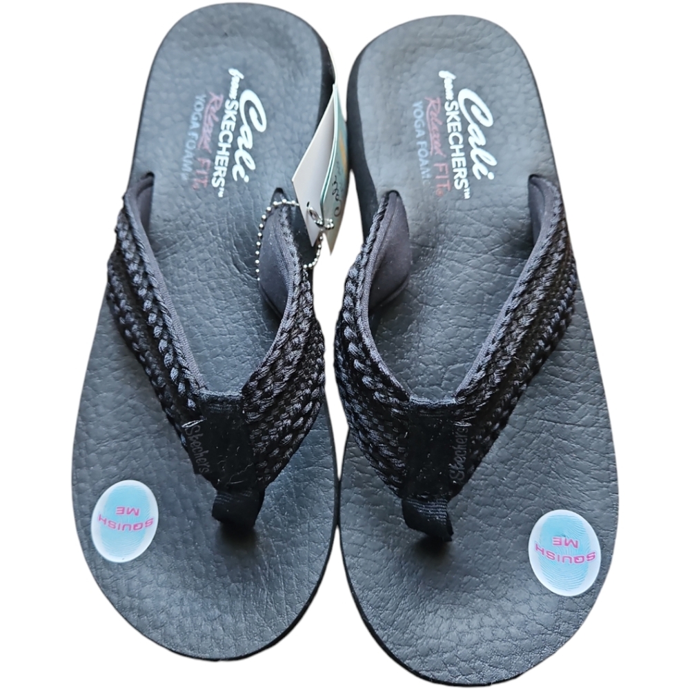 NWT Cali From Skechers Flip Flops Asana-Hidden Valley Size 9